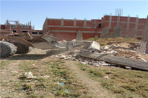 إزالة التعديات على أملاك الدولة بحلوان