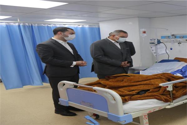 محافظ كفر الشيخ يطمئن على مصابي حريق قرية أبو بدوي
