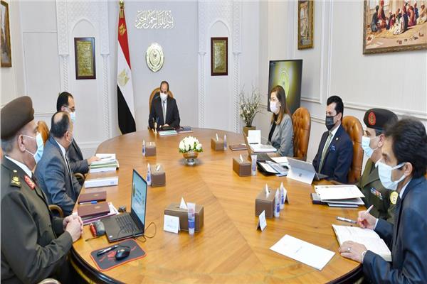 الرئيس السيسي خلال الاجتماع