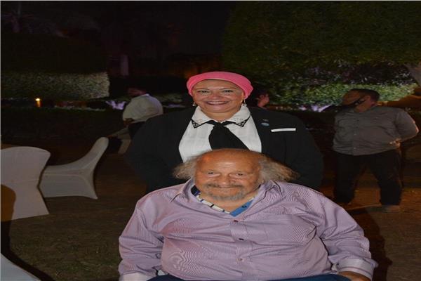 نقيب الفنانين التشكليين برفقة الفنان جورج بهجوري