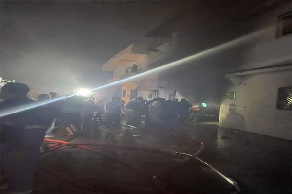 حريق هائل بأحد مناحل العسل الكبرى بالغربية