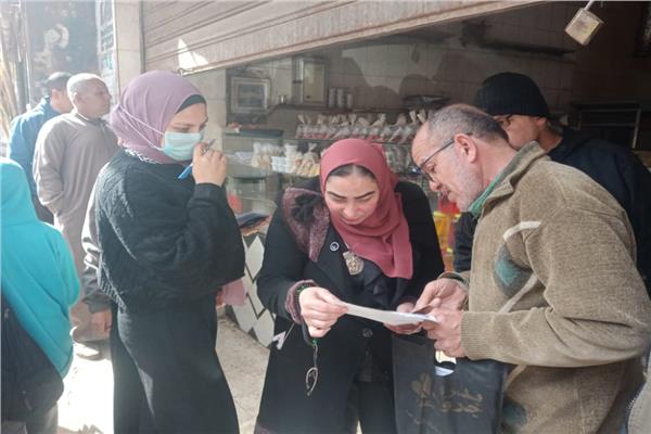 غلق وتشميع 6 محلات مخالفة بالحوامدية