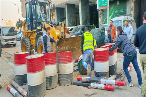 رفع الأوتاد والحواجز الحديدية بالدقي 