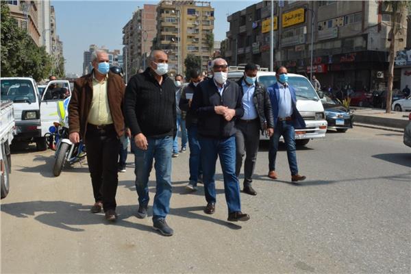 محافظ الجيزة يتفقد أعمال تطوير شارع التحرير وميدان المساحه