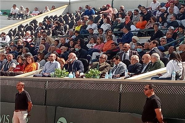  أشرف صبحي يشهد مباراة مصر وقبرص بكأس ديفيز