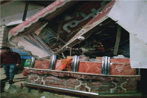 انفجار أسطوانة بوتاجاز داخل محمصة بالرحمانية بالبحيرة