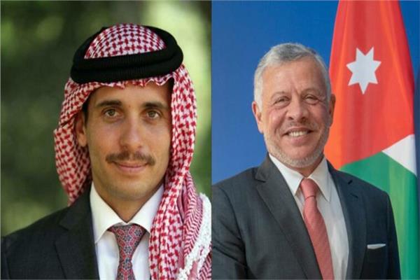 الملك عبد الله الثاني والأمير حمزة بن الحسين