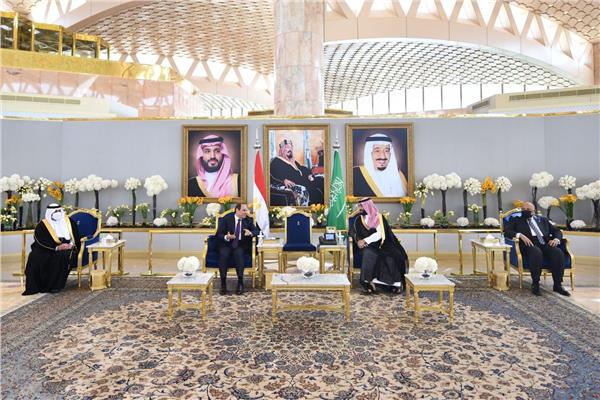 الرئيس السيسي خلال اجتماعه مع ولى العهد السعودى