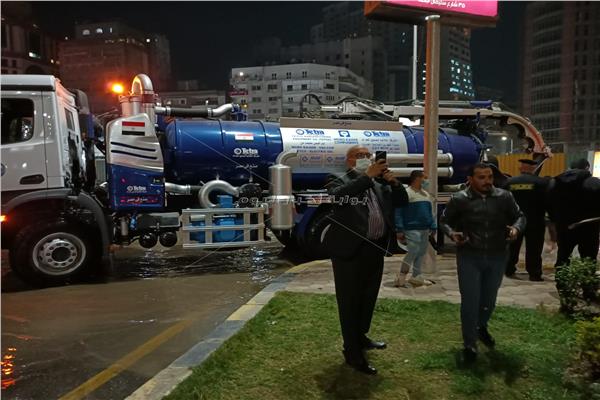  إنفجار ماسورة مياة بالدقي