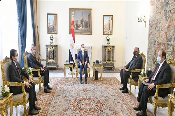 الرئيس عبد الفتاح السيسي يستقبل فيليب لازاريني