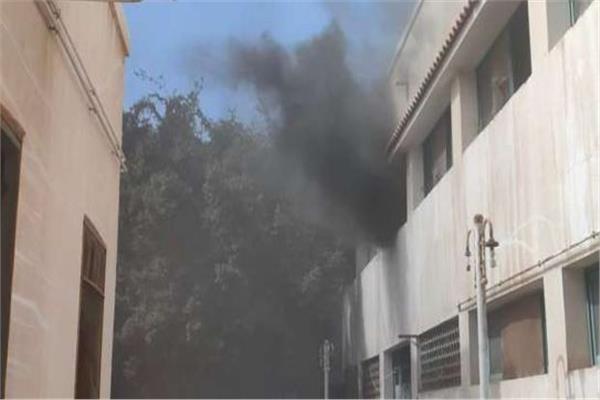 السيطره على حريق بمستشفى الغردقة العام