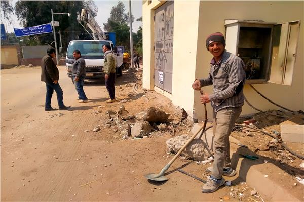 إزالة 13 مخالفة تعدي بالبناء المخالف .. بالعياط