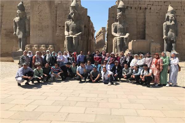 الرحلة العلمية لطلاب "سياحة المنصورة" بالأقصر وأسوان