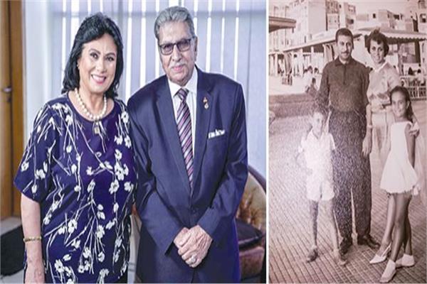 الفنان محمد عثمان وابنته الفنانة سلوى عثمان