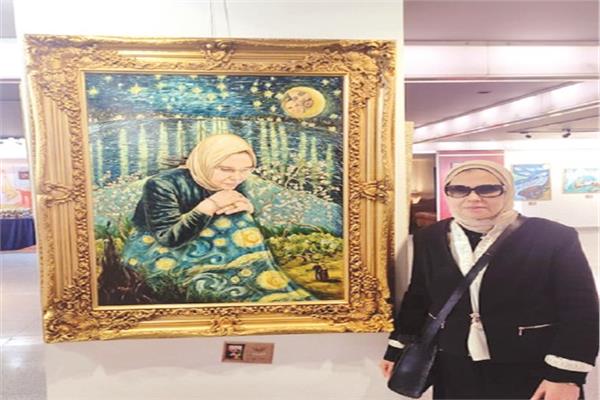 الفنانة نور الغادة ولوحتها «ألا عودة»