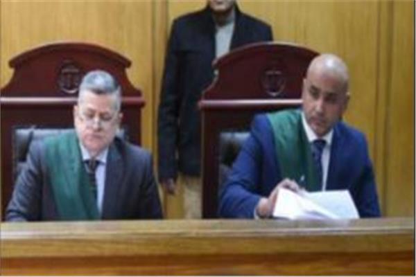 هيئة المحكمة برئاسة المستشار محمد أحمد الجندى