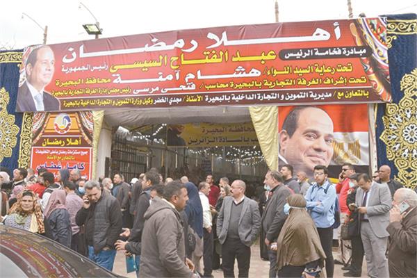 اقبال كبير على المعرض بالبحيرة