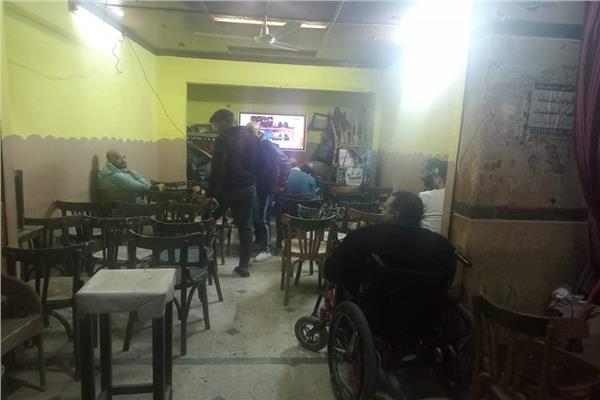  توافد الجماهير على مقاهي القليوبية 
