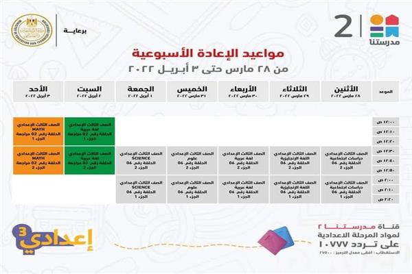 جدول شرح دروس المواد التعليمية 