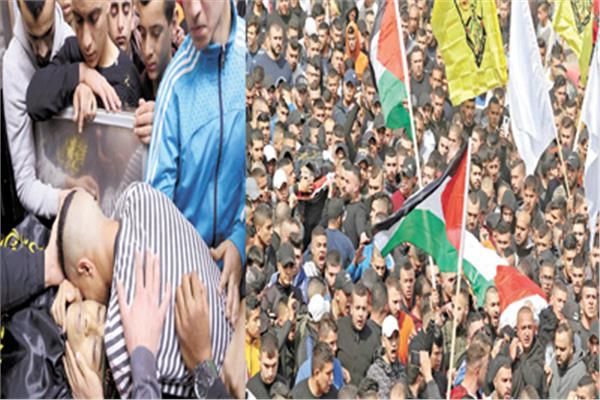 جنازة الشهيدين يزيد نضال السعدى وسند عطية فى محافظة جنين