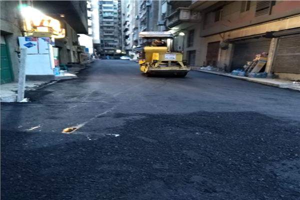 رصف الطرق بالإسكندرية
