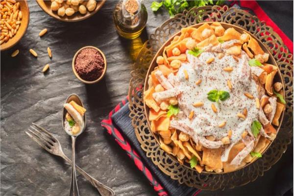 فته دجاج بالارز