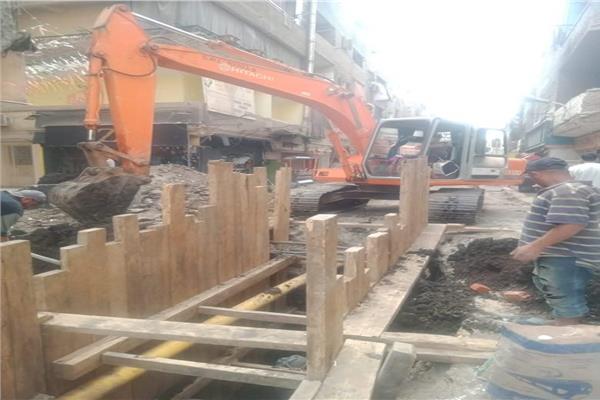 إحلال وتجديد شبكة مياه الشرب والصرف الصحي بالمطرية 