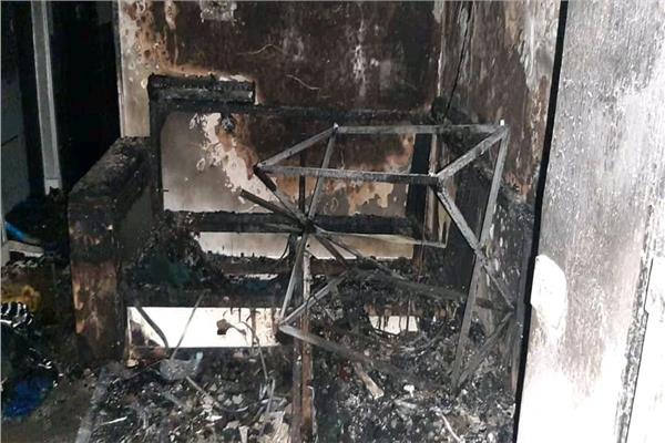 تفحم شقة عروسين في الغربية