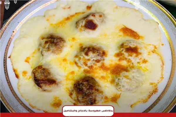 بطاطس مهروسة بالدجاج