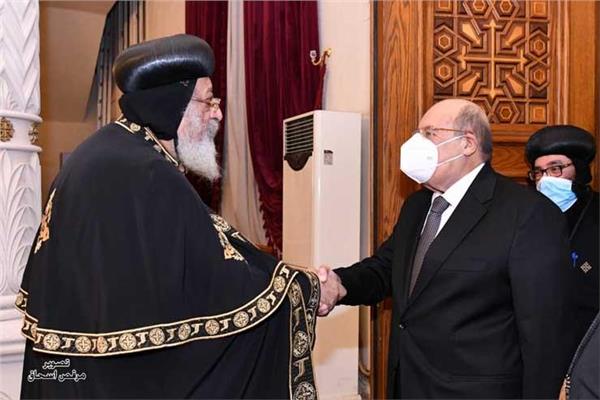  البابا تواضروس الثانى والمستشار عبد الوهاب عبد الرازق