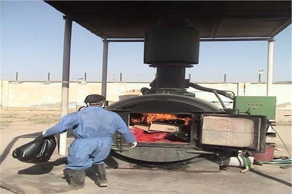 جانب من التخلص الامن للنفايات الطبية 
