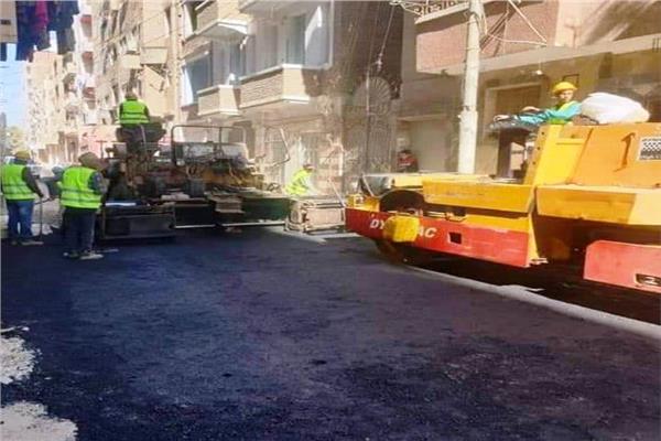 رصف  1050 متر  انترلوك بشوارع جرجا بتكلفة 24.5 مليون جنيه 