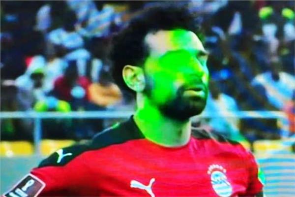 محمد صلاح خلال المباراة
