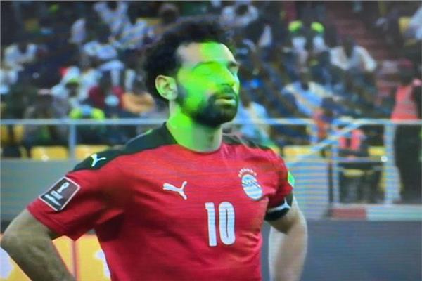 محمد صلاح خلال أحداث المباراة