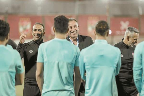 الخطيب حرص على زيارة الفريق قبل العودة لمباريات الدورى