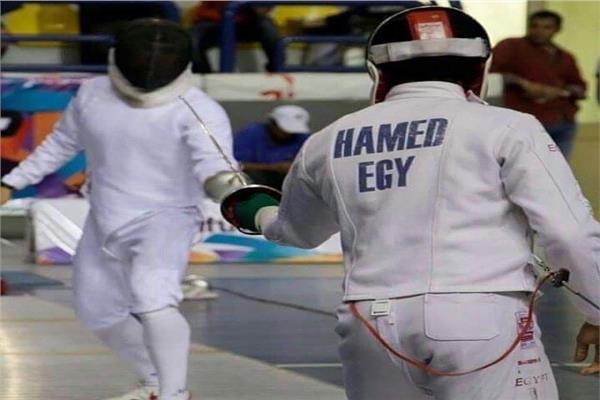 أحمد أشرف لاعب منتخب مصر للسلاح