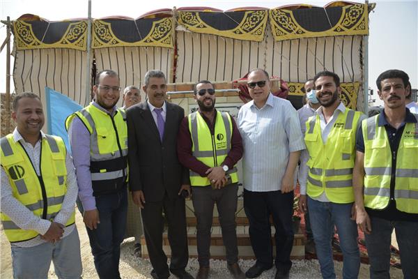 محافظ أسيوط يضع حجر أساس مشروع إنشاء مصنع لتدوير المخلفات الصلبة