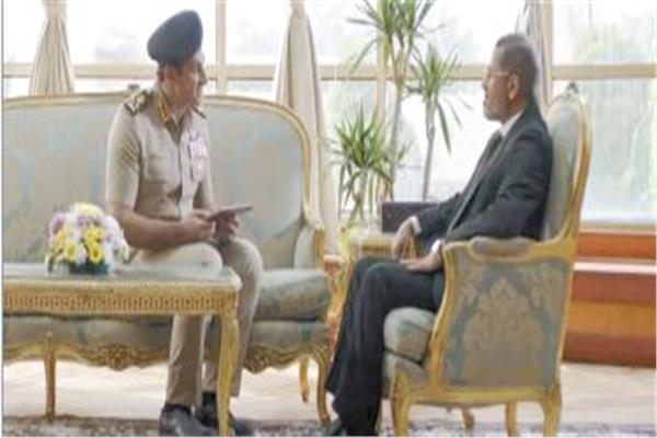 ياسر جلال وصبرى فواز فى مشهد من مسلسل «الاختيار 3»