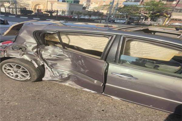 تصادم بين سيارتين بالغربية 