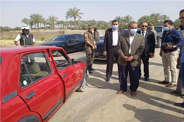 حادث سير بطريق الإسماعيلية السويس الصحراوي