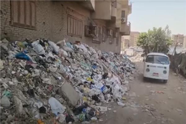  رتش ومخلفات بمنطقة أرض القصاصين بالكوم الأخضر