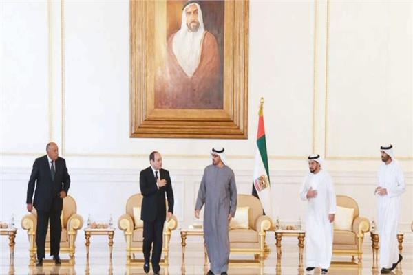 جانب من زيارة الرئيس إلى الإمارات