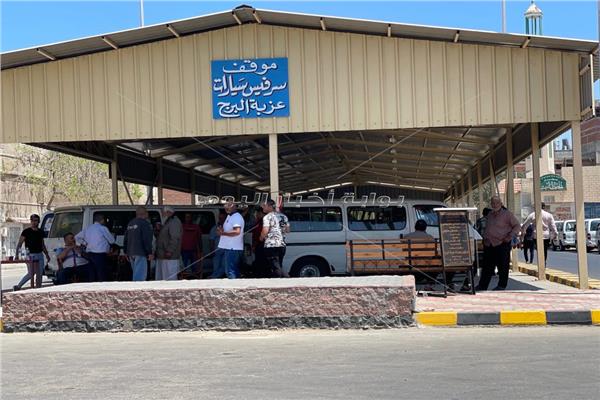 تشغيل موقف عزبة البرج الجديد ونقل سيارات الأجرة بخط دمياط / عزبة البرج