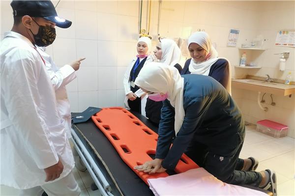  إستمرار أعمال التدريب المكثف للفرق الطبية داخل مستشفيات الصحة بالشرقية