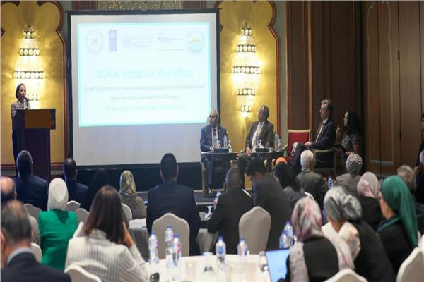 الدكتورة ياسمين فؤاد وزيرة البيئة خلال كلمتها فى ورشة عمل التغيرات المناخية 