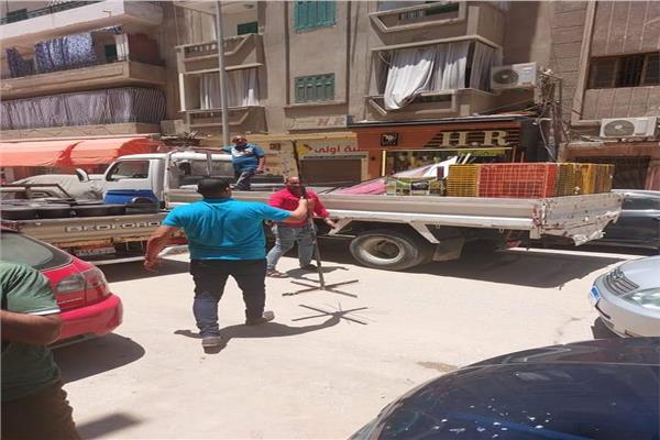 رفع ١٠٠٠ حالة إشغال طريق مخالف بنطاق  بالبحيرة. 