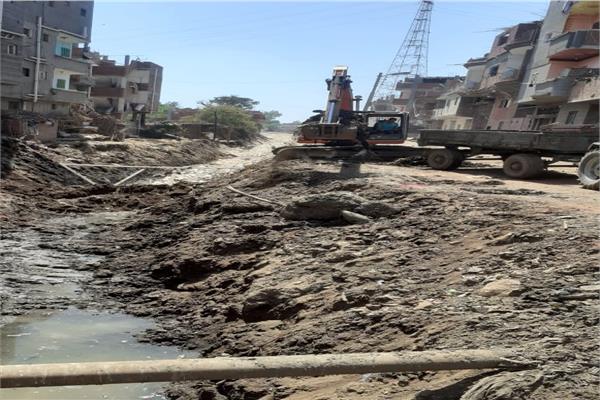 إحدى المشروعات الجاري تنفيذها بنطاق مركز شبراخيت 