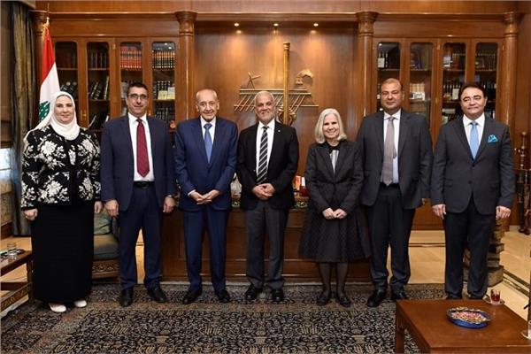 رئيس مجلس النواب اللبناني يلتقي وزيرة التضامن الاجتماعي نيفين القباج