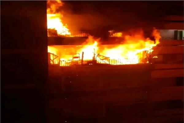 الحماية المدنية تسيطر على حريق الشقتين ببرج 