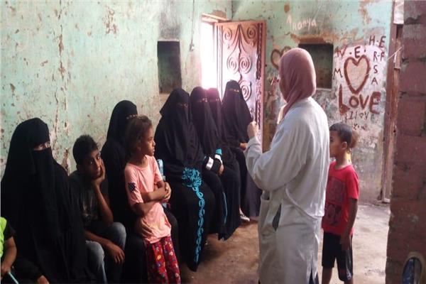 الكشف على 1102 مواطن فى قافلة طبية مجانية 